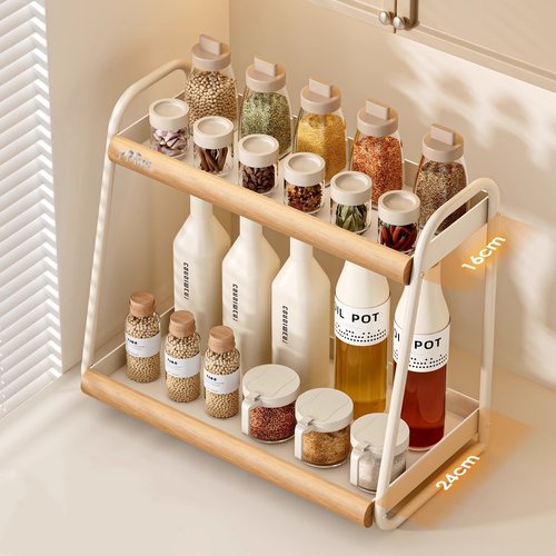 多功能台面转角调味料罐瓶油盐酱醋收纳架加厚调料置物架厨房家用