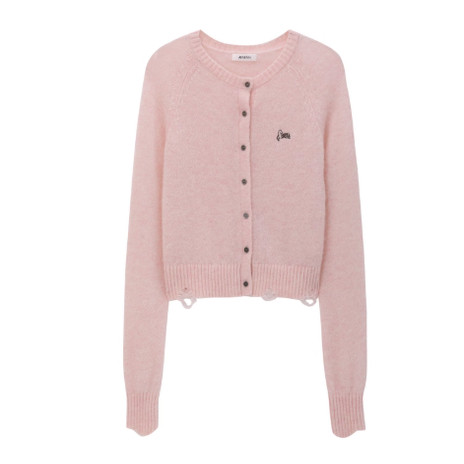 AVVENN竹马绣花点缀花边细节毛衫AK12801567 Rainbow集合店