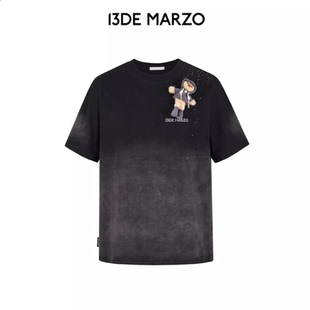 13DE MARZO 2026早春新款雨天水洗T恤宽松圆领短袖 Rainbow集合店