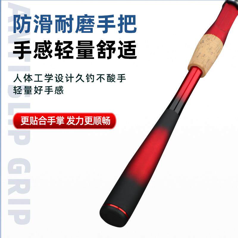 新款直销沙湖拉路亚竿新手碳素远投海竿抛竿鱼竿水滴轮纺车轮路亚