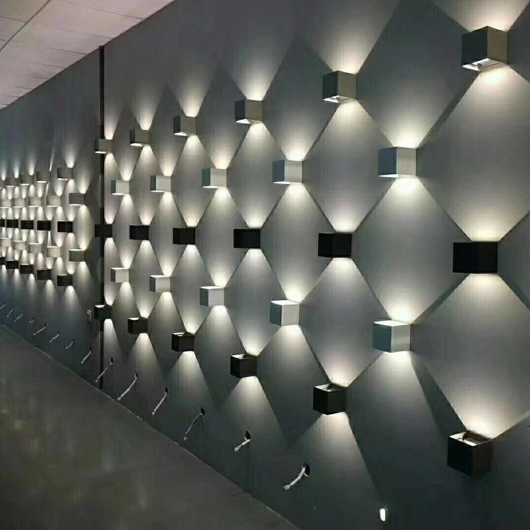 直销新款简约户外壁灯防水LED上下可调发光角度走廊过道楼梯背景