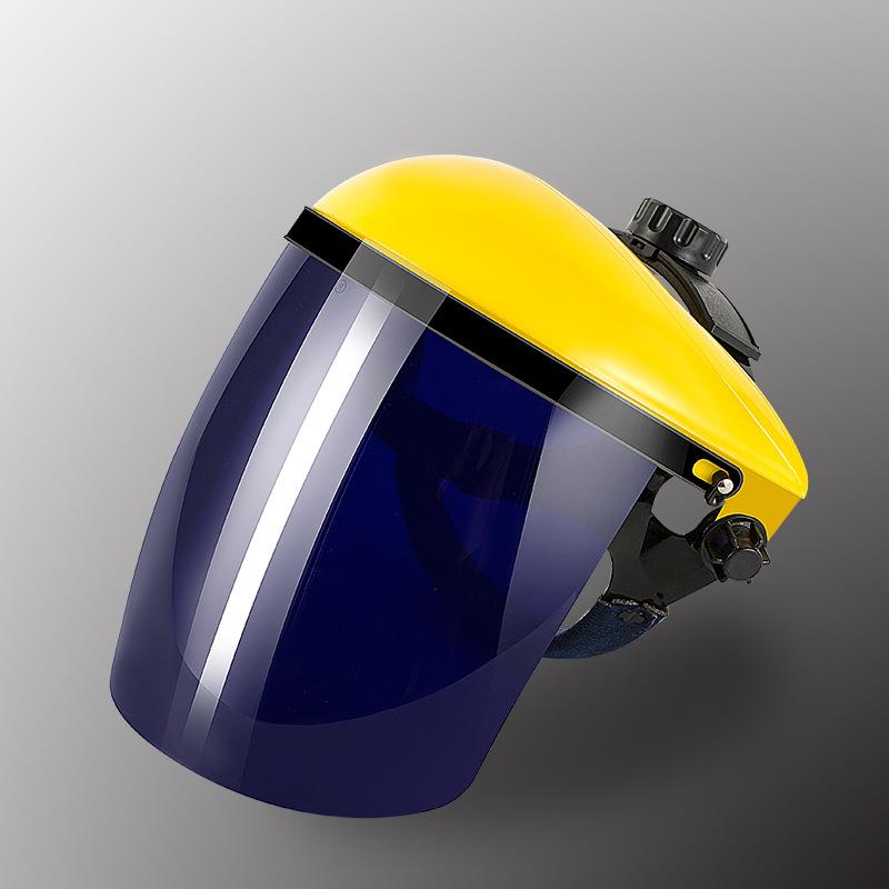 直销新款头戴式电焊面罩打磨防护面具电焊气焊二保焊专用防油溅强