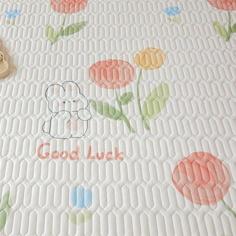 直销新款A类母婴级凉感乳胶床笠小清新印花乳胶床罩可水洗折叠宿,床上用品,乳胶席,淘宝优惠券,粉丝福利购,淘宝优惠卷