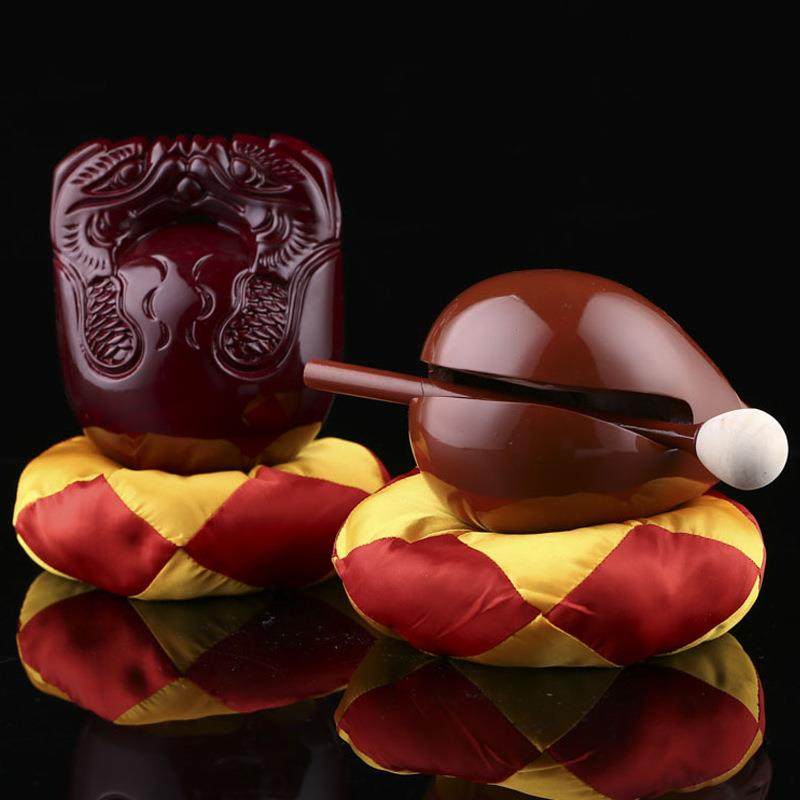 直销新款木鱼用品家用礼佛木雕摆件 老料香樟木木鱼直供