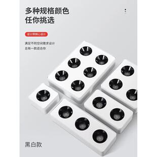 超薄极简明装 直销新款 筒灯客厅无主灯照明方形六头斗胆灯防眩光射