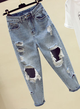 spring summer autumn new plus size women fashion casual Deni