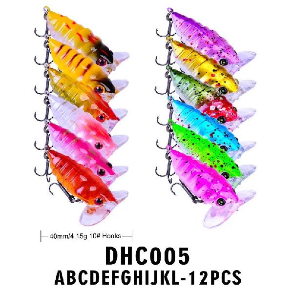 1PC 40mm42g Cicada Bee Plastic Hard Bait Fiing Lures