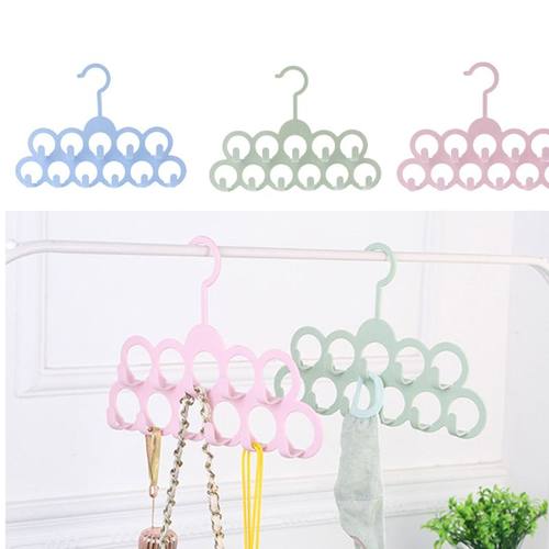 11 Holes Clothes Tie Belt Scarf Hanger Display Holder Closet