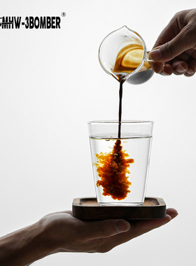MHW-3BOMBER轰炸机CICADA玻璃杯 高颜值手冲咖啡杯子冷饮果汁杯