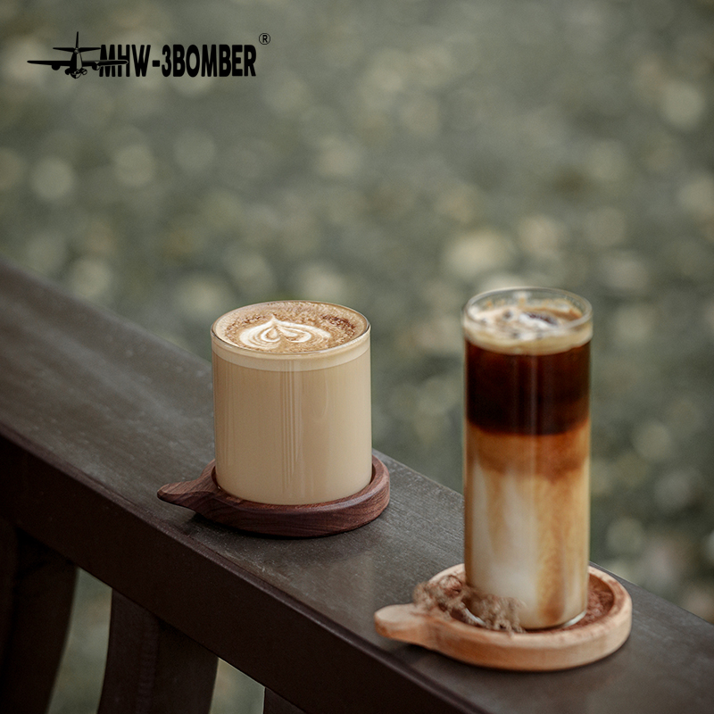 轰炸机玻璃咖啡杯拿铁杯
