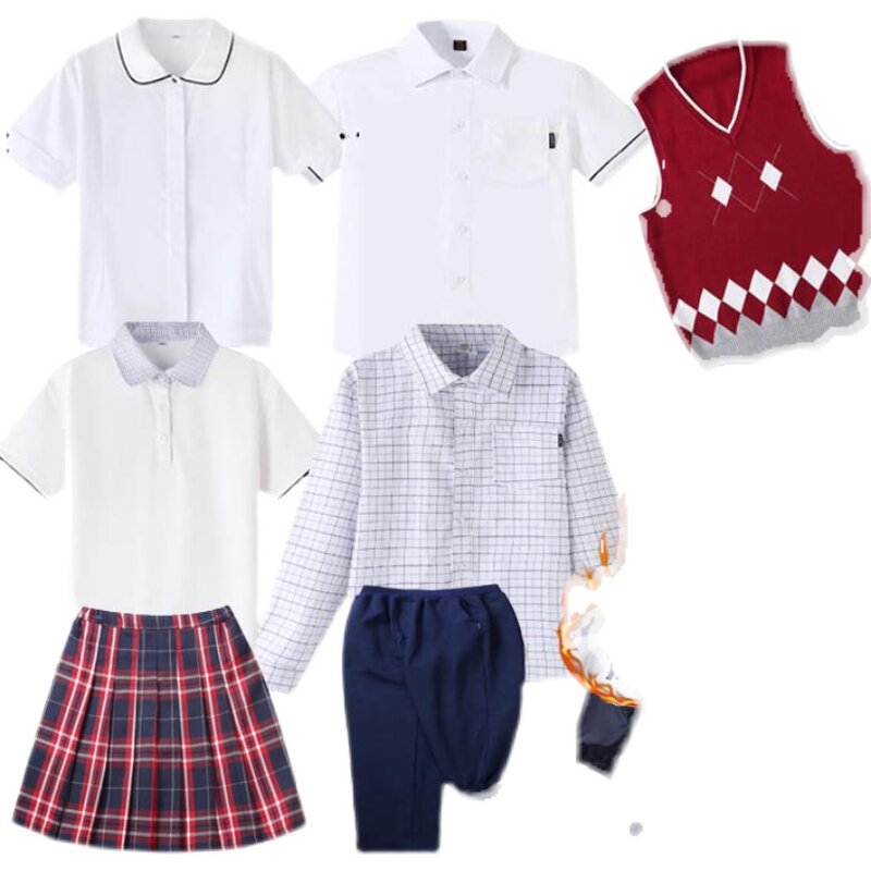 济南历下区小学生校服初中礼服西装冲锋衣长短袖衬衫t恤背心加绒