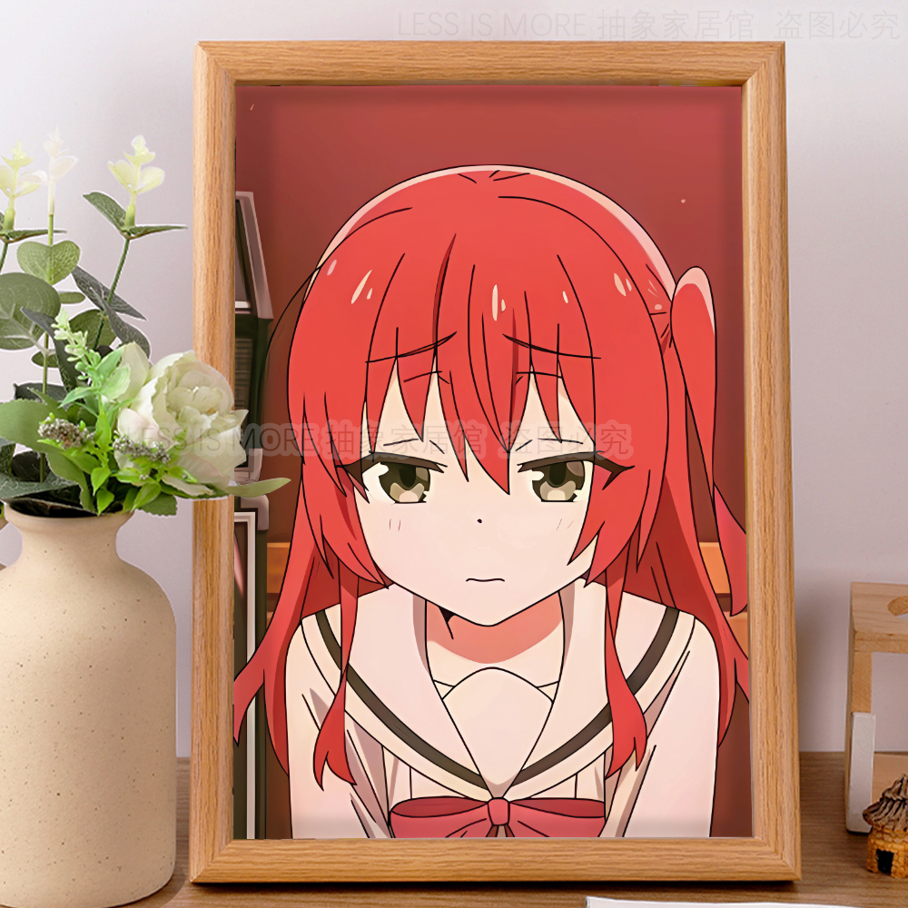 孤独摇滚喜多郁代兮女士创意二次元动漫周边桌面摆件相框摆台挂画