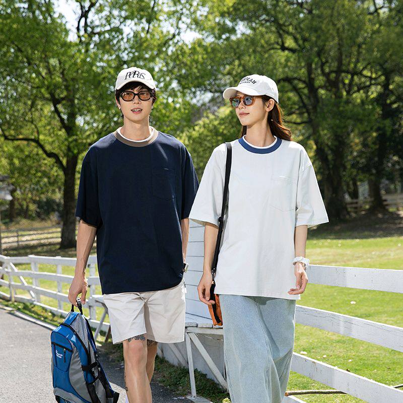 2026夏季休闲风短袖T恤男女款宽松运动圆领冰丝凉感百搭速干上衣