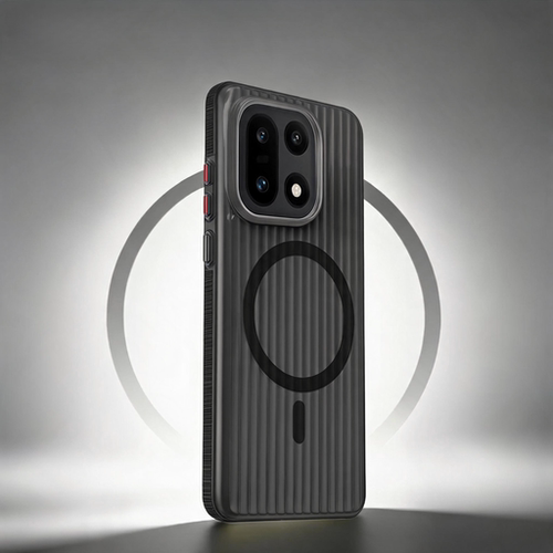 功崇【冰雾壳】适用一加15T手机壳防滑ONEPLUS15瓦楞光栅壳肤感磨砂磁吸1+13散热抗指纹全包防摔裸机保护套