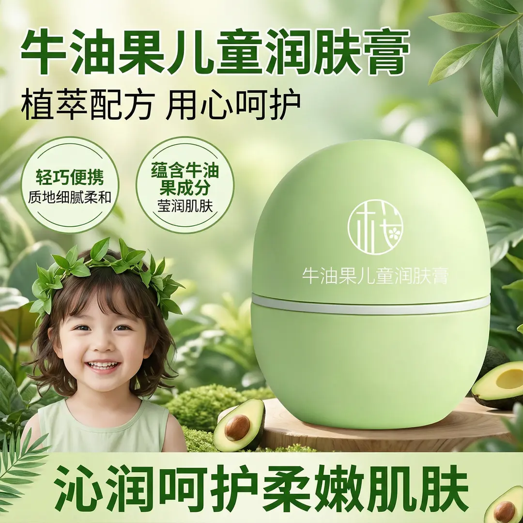 樱素肌牛油果儿童润肤膏改善干燥肌保湿补水滋润莹润肌肤沁润呵护