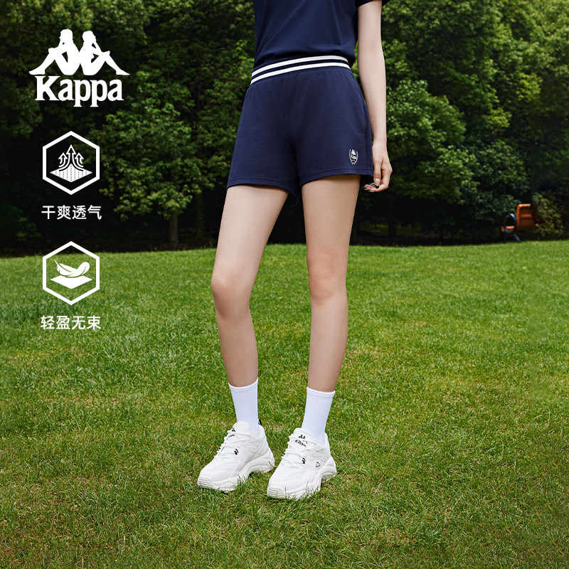 KAPPA女夏透气显瘦运动三分裤