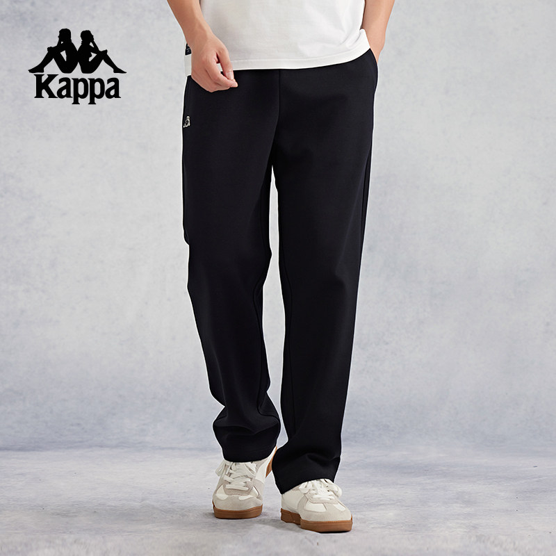 Kappa卡帕背靠背运动跑步长裤男2025新款春秋直筒裤子男款休闲裤