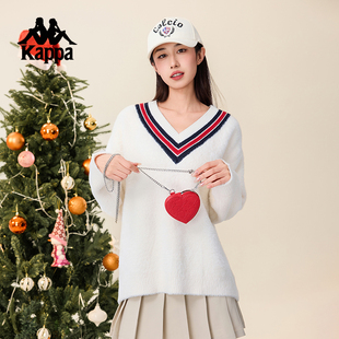 Kappa卡帕新年红简约百搭单肩斜挎包女款小众高级感时尚休闲包包