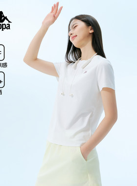 卡帕女夏凉感防晒运动短袖T恤