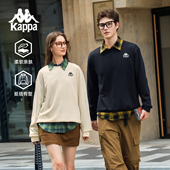 套头衫 Kappa卡帕背靠背宽松运动卫衣女美式 复古圆领休闲上衣男款