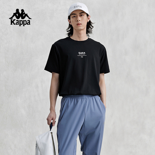 Kappa卡帕背靠背短袖男2025新款夏季防晒凉感运动速干t恤男款上衣