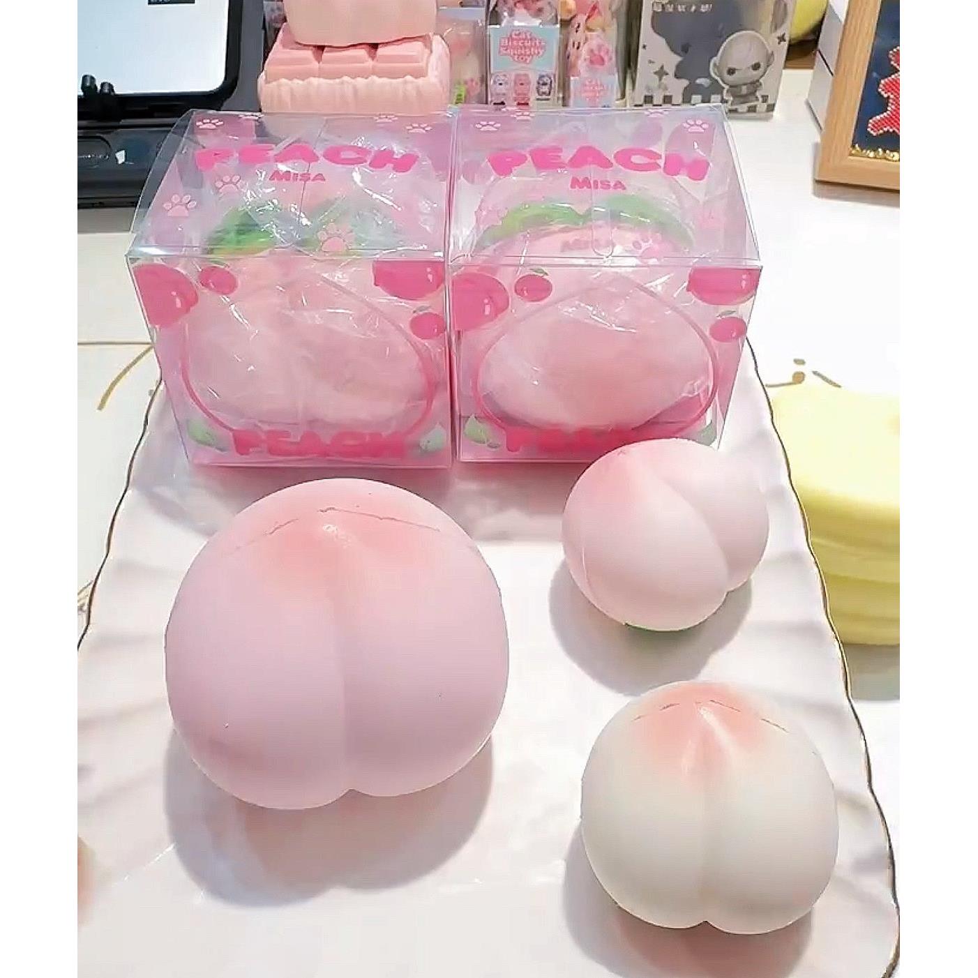 水蜜桃子慢回弹湿软捏捏乐解压发泄玩具礼物squishy