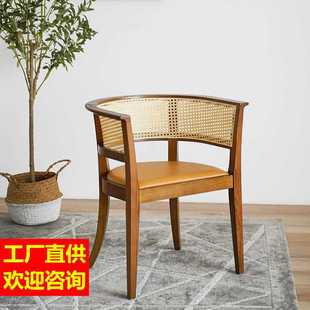 北欧实木餐椅家用椅子小户型简约木椅子轻奢餐桌椅靠背椅吃饭椅子
