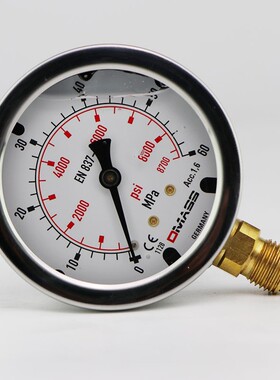 德玛仕压力表DMASS挖机测压表液压表 挖掘机耐震高压表压力表套装