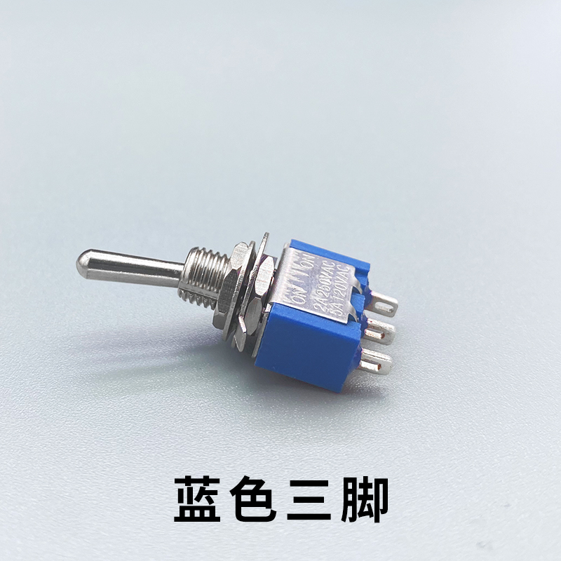 钮子开关扭摇头摇臂开关MTS-102 103 202无/自复位二/三档2 3拨