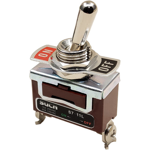 出口级钮子开关2档2脚金属摇杆拨动手柄开关12mm 苏上SUCN S7-11L