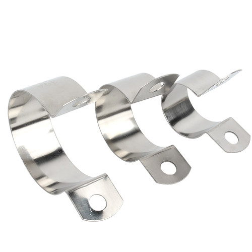 304不锈钢欧姆接地卡子骑马卡支架扣喉箍水管夹固定卡扣管卡管夹