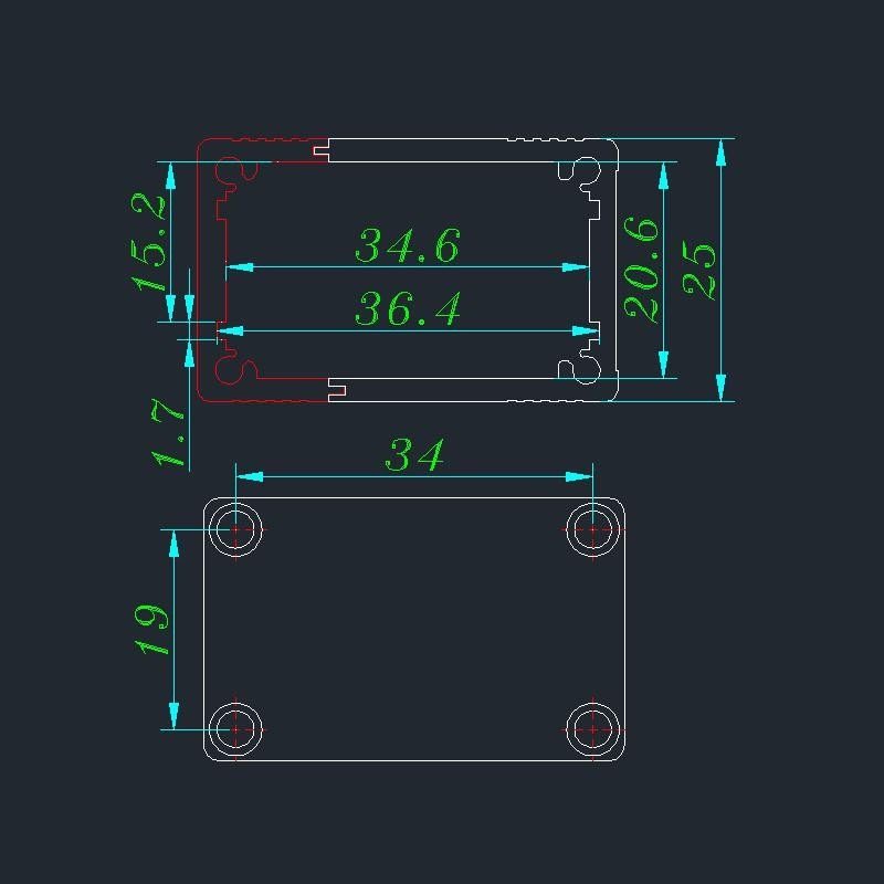 厂家直销五金电源外壳五金铝盒防雷器外壳铝合金铝型材外壳25*40,搬运/仓储/物流设备,机械式停车设备（立体停车库）,淘宝优惠券,粉丝福利购,淘宝优惠卷