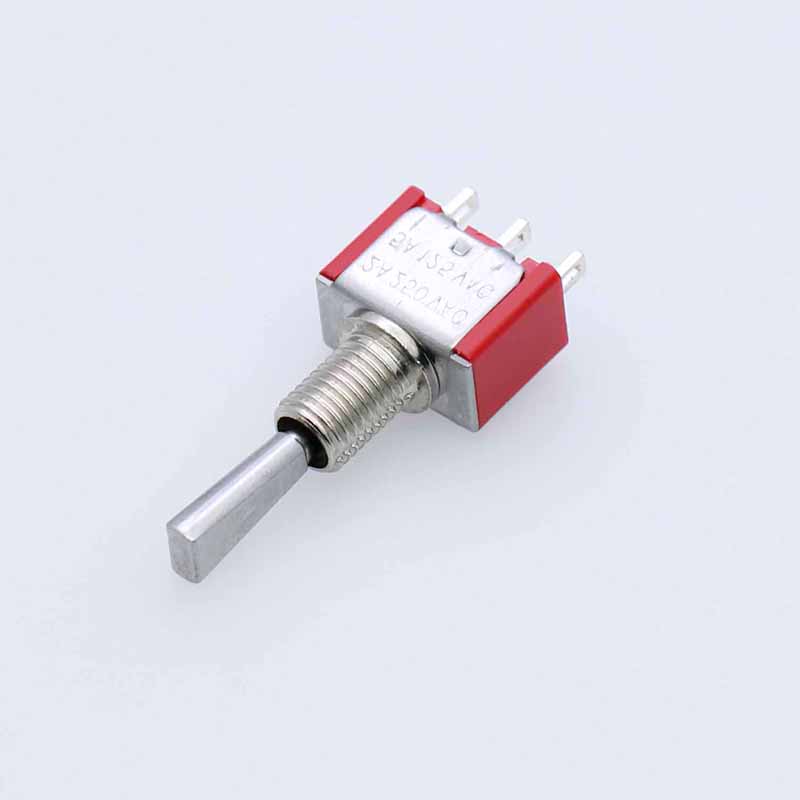 SH T80-T扁柄钮子开关3脚2/3档 三脚两档扁壮手柄摇臂拨动开关