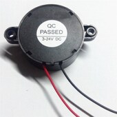 1.2v黑色报警器2v2.5v1v直流讯响器DC3 24V蜂鸣器1.5v喇叭2.4v3.7