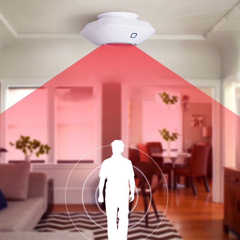 创高家超智联PIR-700无线吸顶式红外探测器门窗感应器防盗报警器