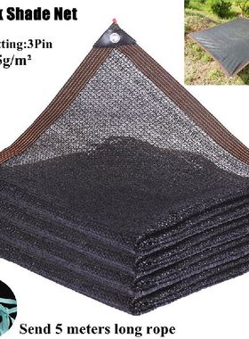 Black 3 Pin Anti-UV HDPE Shading Net Garden Balcony
