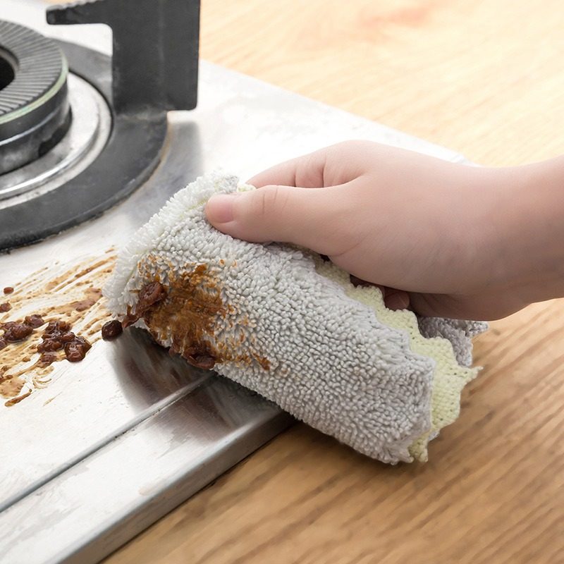 抹布洗碗巾厨房用品清洁干湿两用吸水易清洗家用擦桌子地玻璃神器