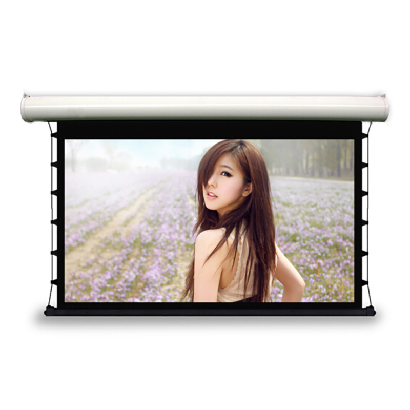 经科JK电动遥控拉线投影幕布M3-FI/300s拉绳玻纤幕白幕119寸16:9