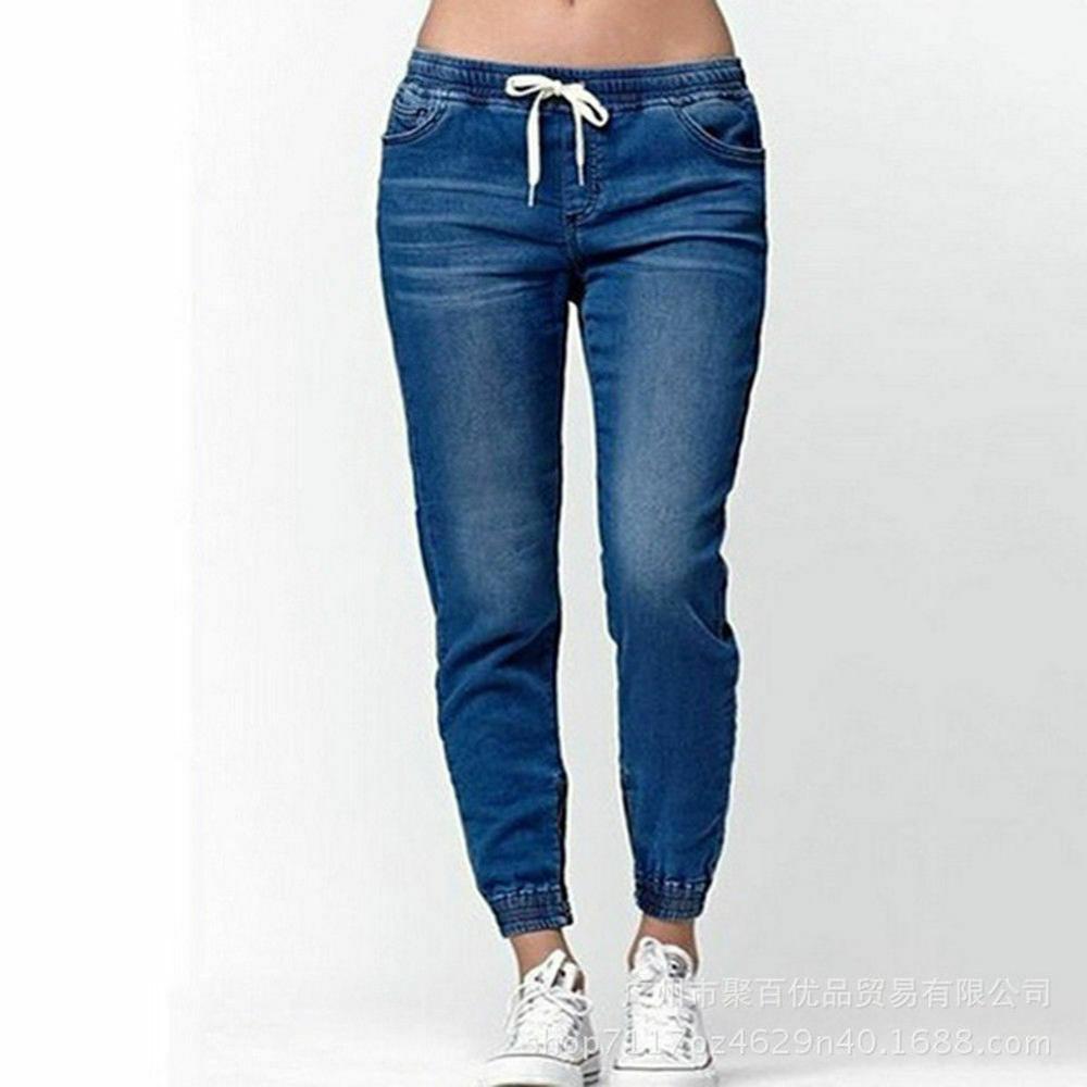 Casual Jogger Pants 2020 Elastic Sexy Skinny Pencil Jeans Fo