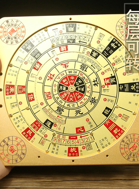 红外线激光罗盘奇门高精度专业遁甲阴阳双面初学随身携带活盘活解