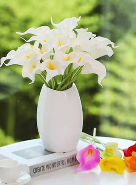 5Pcs Calla Artificial Flowers Calla  Fake Flower Bouquet For