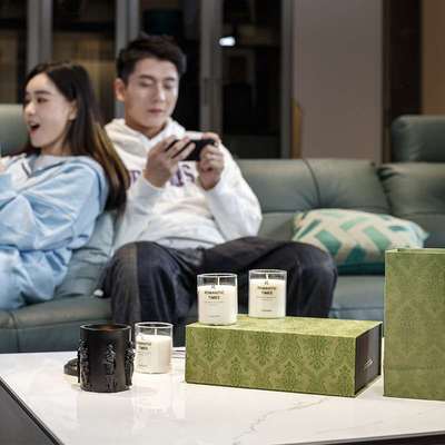 Indigo Aromatherapy Candle Cup Birthday Tanabata Gift Hotel