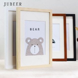 Nordic Simple Wooden Frame A4 A3 Black White Color Picture P