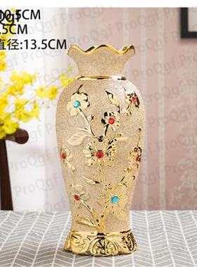 Europe Gold electroplate north europe style Vase