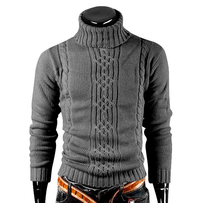 新品Autumn and Winter Men's Warm Sweater Long Sleeve Turtlen