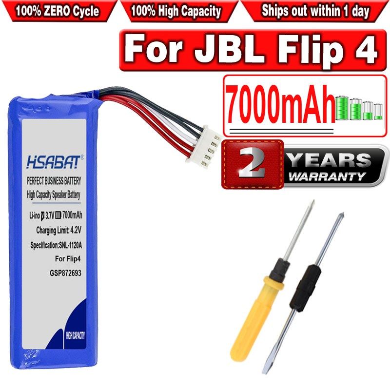7000mAh GSP872693 01 Speaker Battery for JBL Flip 4 Flip4 Sp
