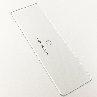显微镜物镜测微尺C1型显微镜摄像头测量定标尺显微镜标定尺0.01mm