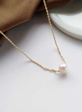 Fashion simple and beautiful pearl necklace temperament fash