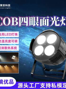 四眼cob面光灯舞台灯婚庆演出酒吧led200W观众灯直播补光灯投光灯