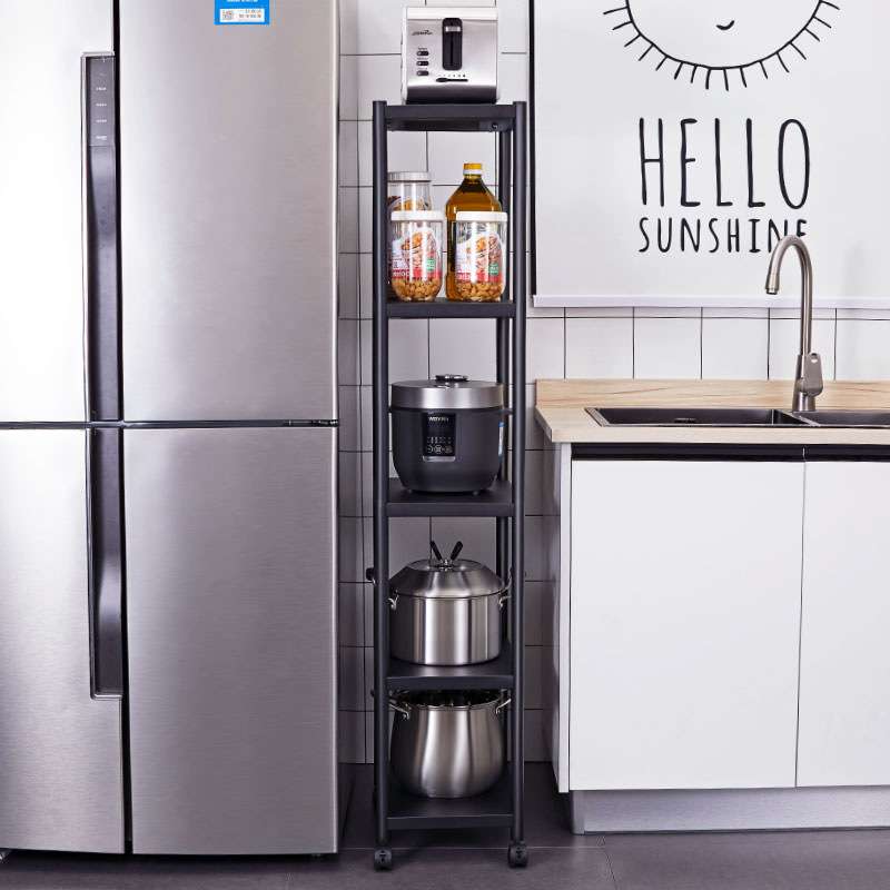 73N厨房夹缝置物架落地多层窄款25宽22公分冰箱缝隙超窄小赵之李